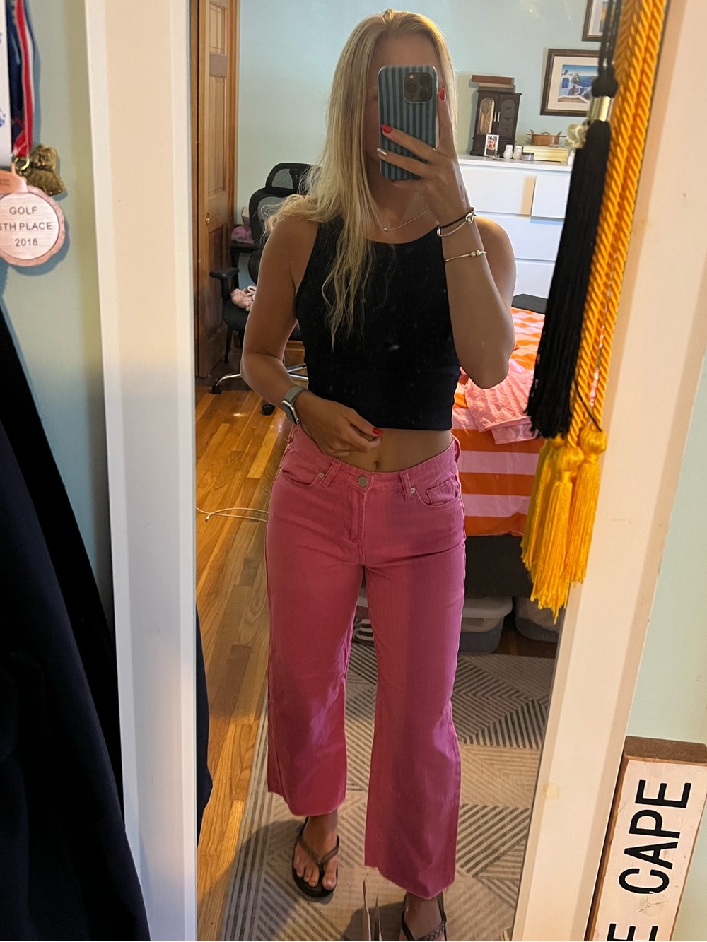 BLANKNYC The Baxter High Rise Straight Leg Jeans Pink Size 24